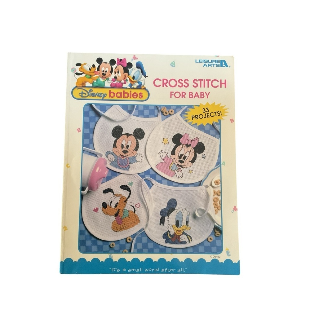 Vintage Disney Babies Cross Stitch For Baby Book Leisure Arts Mickey Minnie
